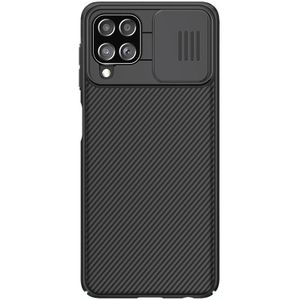 Voor Samsung Galaxy A22 4G LTE NILLKIN Black Mirror Series Camshield Full Coverage Stofbestendig Krasbestendig PC Case