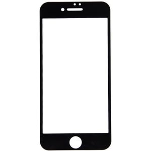 Voor de iPhone 7 Plus Silk afdrukken Screen Protector 0 26 mm 9H oppervlakte hardheid 2.5D explosieveilige getemperd glas scherm Film(Black)