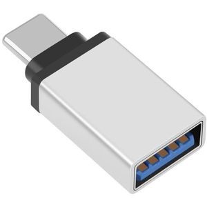 HAWEEL USB-C / Type-C Male to USB 3.0 Female OTG Data Transmission Adapter(Silver)