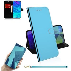 Voor Huawei Enjoy 9s / Honor 10i / 20i / 20 Lite / P Smart Plus 2019 Mirror-like Magnetic Attraction Horizontal Flip Leather Case with Lanyard  Support Holder &amp; Card Slot &amp; Wallet(Blue)