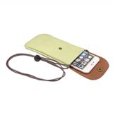 Universele verticale PU lederen Case / telefoon leerzak met koord voor iPhone 6s Plus  Galaxy Note 5 &amp; opmerking 4 / S7 / S6 edge +  Huawei P8 &amp; P7 / eren 6(Green)