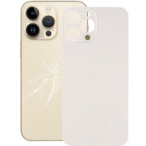 Gemakkelijk te vervangen Big Camera Hole Glass Back Battery Cover voor iPhone 14 Pro Max (Goud)