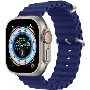 DUX DUCIS Sea Wave siliconen horlogeband voor Apple Watch-serie 8 &amp; 7 41 mm / SE 2 &amp; 6 &amp; SE &amp; 5 &amp; 4 40 mm / 3 &amp; 2 &amp; 1 38 mm