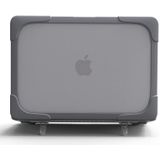 TPU + PC Twee-kleuren anti-val laptop beschermhoes voor MacBook Air 11.6 Inch A1465 / A1370 (GRIJS)