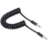 3 5 mm Jack AUX spiraalsnoer Earphone kabel  lengte: 15cm - 170cm(Black)