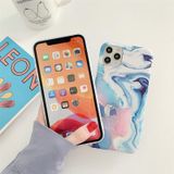 Voor iPhone 12 Pro Max Ocean Wave Coral TPU Smooth Marbled IMD Mobile Phone Case (Roze SD4)