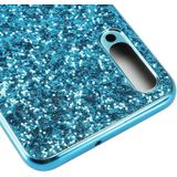 Glittery poeder schokbestendig TPU Case voor Galaxy A70 (goud)