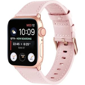 Kleine taille echte lederen horlogeband voor Apple Watch Series 7 41 mm / 6 &amp; SE &amp; 5 &amp; 4 40mm / 3 &amp; 2 &amp; 1 38 mm