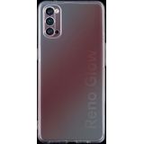 Voor OPPO Reno 4 Pro 5G 0 75 mm ultradunne transparante TPU-beschermhoes