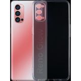 Voor OPPO Reno 4 Pro 5G 0 75 mm ultradunne transparante TPU-beschermhoes