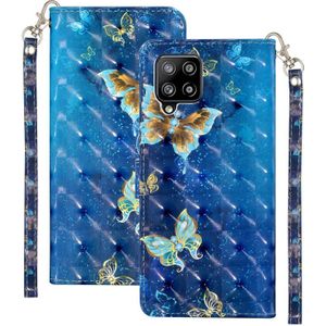 Voor Samsung Galaxy A42 5G 3D Patroon Horizontale Flip PU Lederen Case met Houder &amp; Kaart Slots &amp; Portemonnee (Rankine Butterfly)