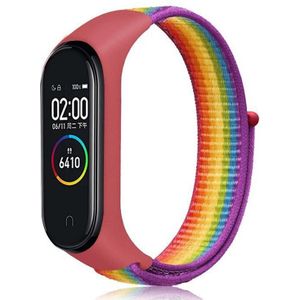 Voor Xiaomi Mi Band 7 nylon geweven horlogeband