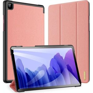 Voor Galaxy Tab A7 SM-T505 (2020) 10 4 inch DUX DUCIS Domo-serie horizontale flip magnetische PU lederen behuizing met drieklapbare houder (roze)