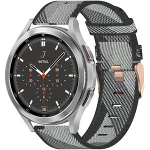 Voor Samsung Galaxy Watch 4 Classic 46 mm 20 mm nylon geweven horlogeband