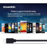 HAWEEL 3m High Speed Micro-USB naar USB Data Sync laad Kabel Voor Samsung  Xiaomi  Huawei  LG  HTC  de apparaten met Micro USB Port(zwart)