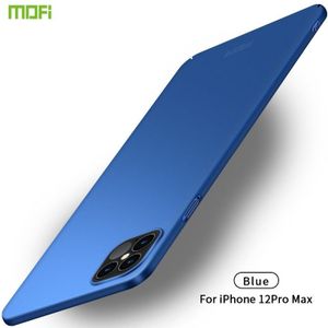 Voor iPhone 12 Pro Max 6.7 MOFI Frosted PC Ultra-thin Hard Case(Blauw)