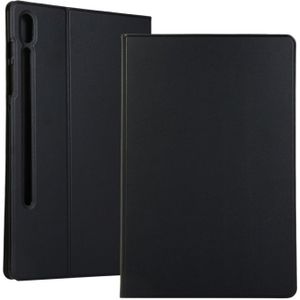 Voltage elastische textuur horizontale Flip lederen case voor Galaxy tab S6 T860  met houder (zwart)