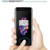 OnePlus 5 0.3 mm 9H oppervlaktehardheid 3D gebogen zeefdruk volledige scherm getemperd glas scherm Protector(Black)