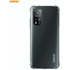Voor Xiaomi 10T 5G / 10T Pro 5G Hat-Prince ENKAY Clear TPU Shockproof Case Soft Anti-slip Cover