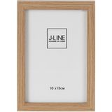 J-Line fotolijst - fotokader Basic - hout - naturel - extra small - 4 stuks