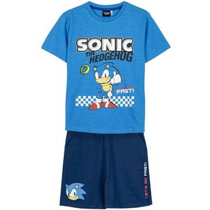 Kledingset Sonic Blauw Maat 8 Jaar