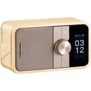 Sangean DDR-8 compacte houten DAB+ en FM radio met Bluetooth ontvangst, Wit Ash