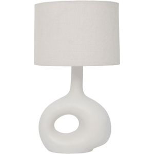 Urban Nature Culture Table lamp Soft Organic Wit / Ceramic / linen