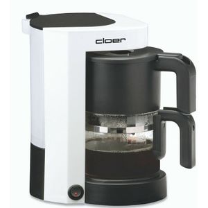 Cloer 5981 Filter-Koffiezetapparaat 5-kops met warmhoudfunctie, 800 W, Druppelstopfunctie, Filtermaat 1x2