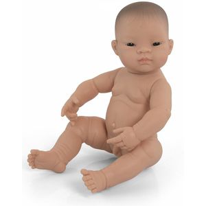 Miniland - Babypop Jongetje Met Vanillegeur 40 Cm Bruine Ogen
