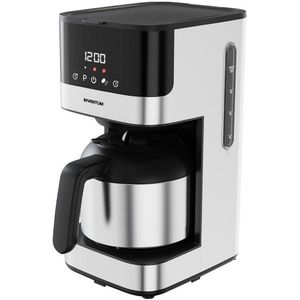 Inventum KZ818D - Koffiezetapparaat - 1,2 liter - 10 kopjes - Filter 1x4 - Thermoskan - Display met timer - Filterkoffie - RVS/Zwart