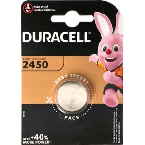 Duracell DL2450 lithiumbatterij IEC CR2450, 3 volt 486 mAh