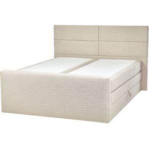 Beliani ARISTOCRAT - Boxspringbed - Beige - 160 x 200 cm - Polyester