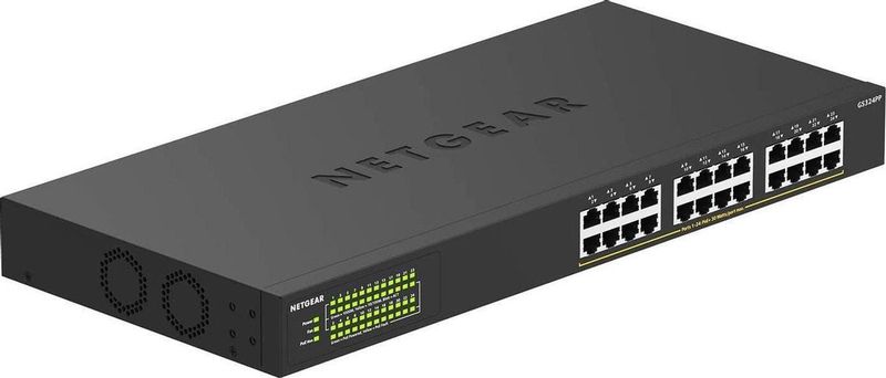 NETGEAR GS324PP Unmanaged Gigabit Ethernet (10/100/1000) Power over Ethernet (PoE) Zwart
