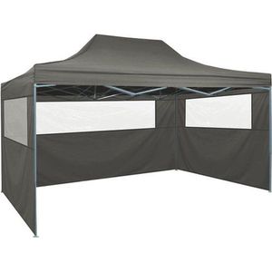 VidaXL-Partytent-met-3-zijwanden-inklapbaar-3x4-m-staal-antraciet