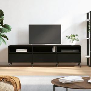VidaXL-Tv-meubel-150x30x44,5-cm-bewerkt-hout-zwart