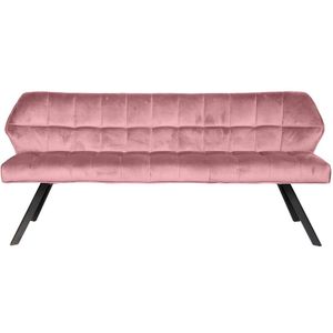 AnLi Style Eetkamerbank raster Roze velours