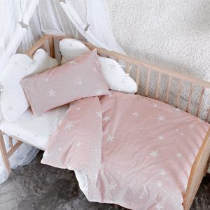 Happy Friday Duvet cover set 2 pieces Little star pink 100x135 cm (Cot) Pink