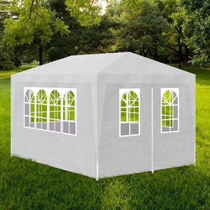 VidaXL Partytent 3x4m Wit - Stijlvolle en Ruime Feesttent