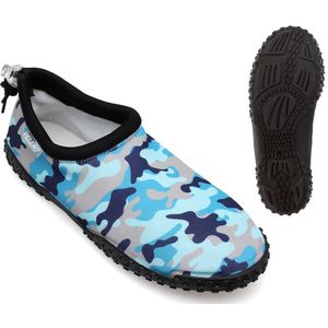 Slippers Blauw Camouflage Schoenmaat 44