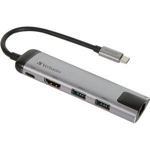 Verbatim USB 3.2 Gen 1 multiport hub, USB-C > 2x USB-A + US