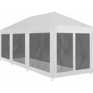 VidaXL Partytent 9x3 m met 8 Mesh Zijwanden