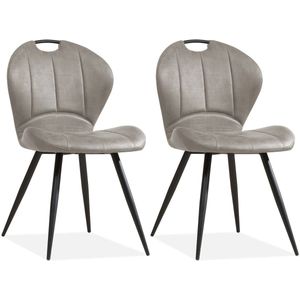 MX Sofa Eetkamerstoel Miracle - Pebble (set van  2 stuks)