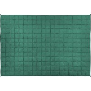 Beliani NEREID - Verzwaringsdeken - Smaragdgroen - 135 x 200 cm - Polyester