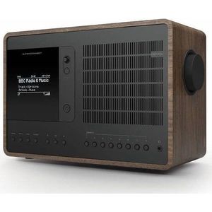 Revo SuperConnect | DAB+ - internet radio en Spotify Walnoot/Zwart