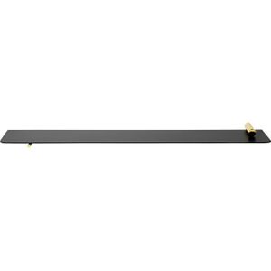 Ferm Living - FLying Shelf - Cylinder - Wandplank - Zwart Brass