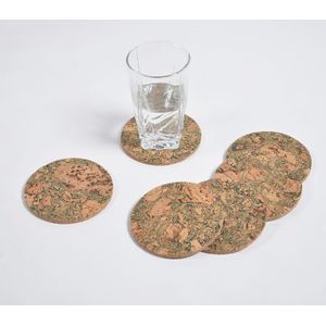 Hand Cut Cork Costers (Set of 6)