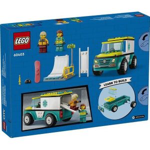 Lego LEGO City voertuigen Ambulance en snowboarder