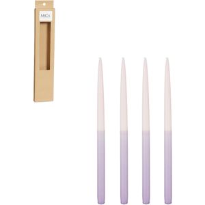 Mica Decorations Dip-dye Dinerkaars - Set van 4 - H28 cm - Paars