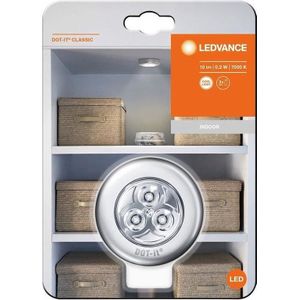 LEDVANCE Batterij-aangedreven armatuur LED: voor muur, DOT-it / -,23 W, 4.5 V,