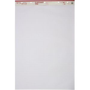 Pergamy flipchartpapier, ft 65 x 98 cm, geruit en blanco, pak met 50 blad 2 stuks